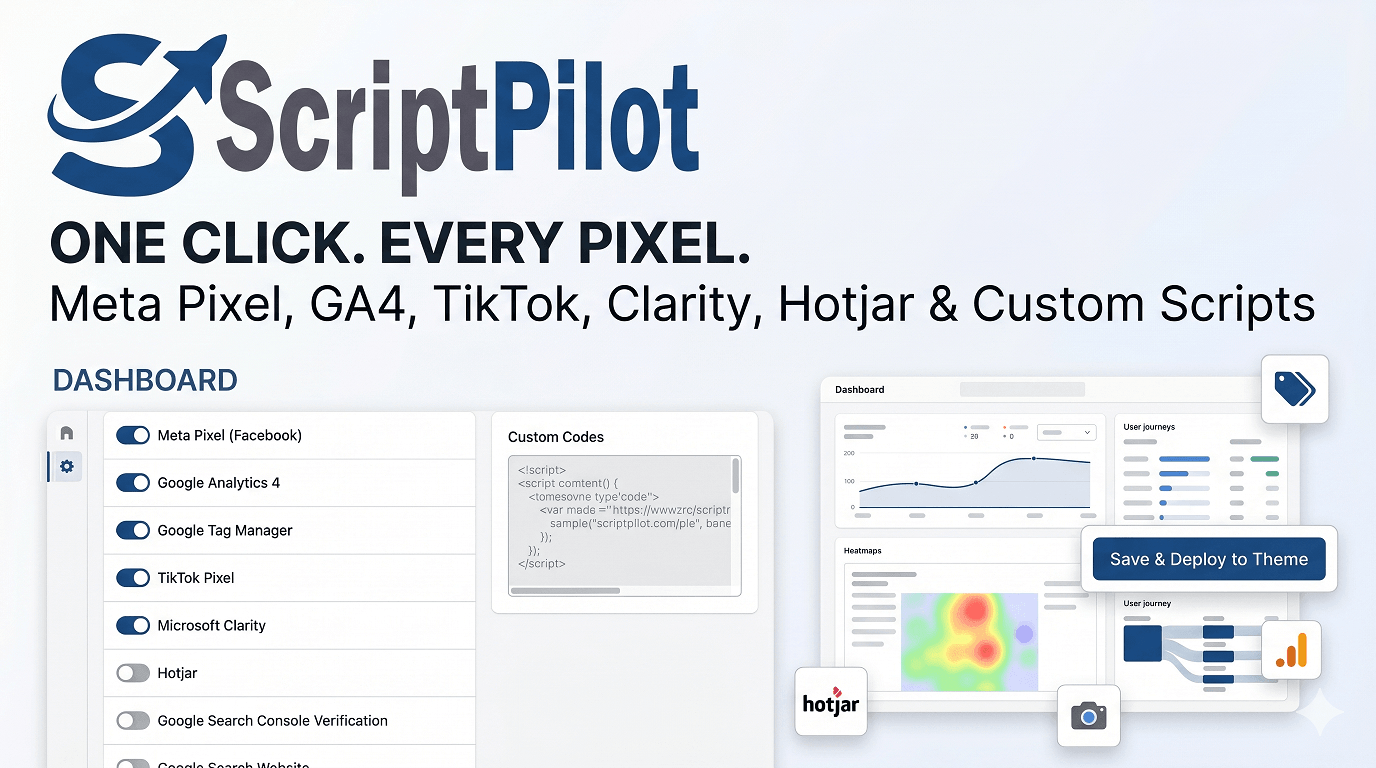 ScriptPilot — Shopify pixel and tracking script manager overview